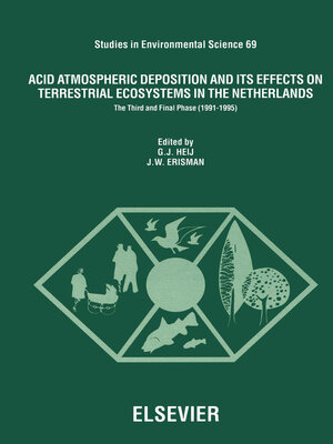 cover image of Acid Atmospheric Deposition and its Effects on Terrestrial Ecosystems in the Netherlands